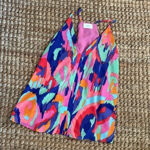 Adrienne Multicolor Abstract Top